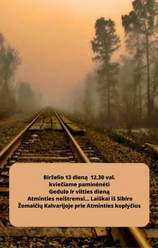 Gedulo ir vilties dienos minėjimas