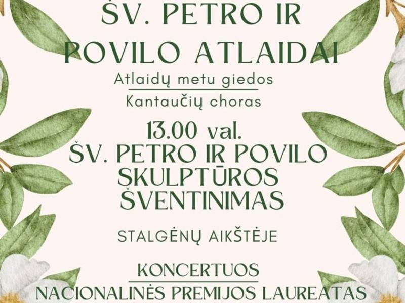 Šv. Petro ir Povilo altaidai Stalgėnuose