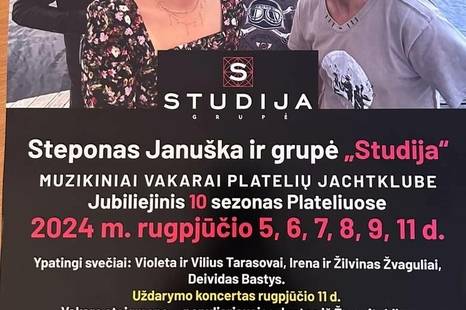 Stepono Januškos ir grupės „Studija“ koncertai 