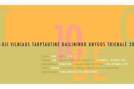 Parodos „10-oji Vilniaus tarptautinė dailininko knygos trienalė 2024“ atidarymas