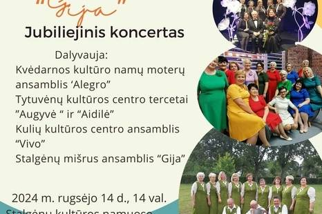 Stalgėnų ansamblio „Gija” jubiliejinis koncertas