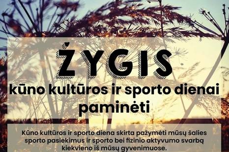 Žygis kūno kultūros ir sporto dienai paminėti