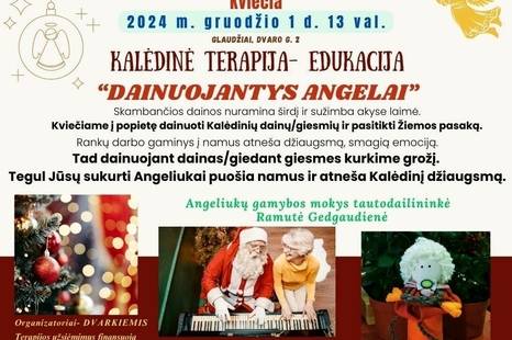 Kalėdinė - terapija edukacija „Dainuojantys angelai“