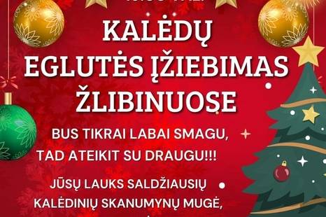 Kalėdų eglutės įžiebimo šventė Žlibinuose