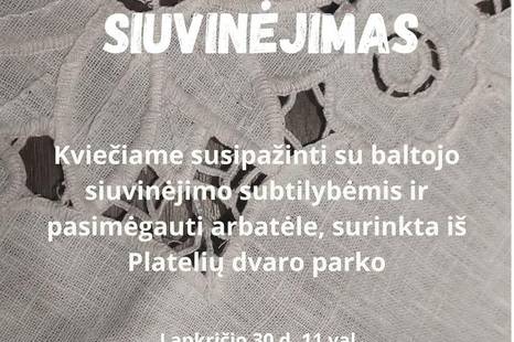 Praktinis seminaras „Baltas siuvinėjimas”