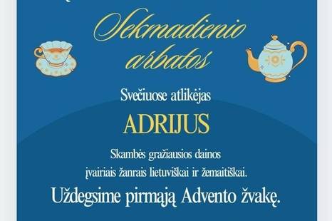 Sekmadienio arbata ir Adrijaus Almino koncertas