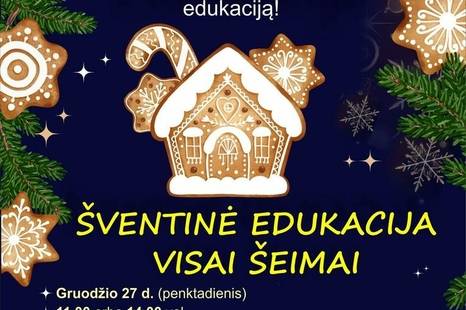 Kalėdų meduolio dekoravimo edukacija