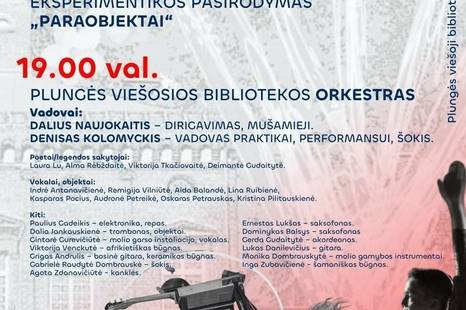 "Paraobjektai" bei Plungės viešosios bibliotekos orkestras