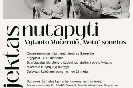 Nutapyti Vytauto Mačernio „Metų“ sonetus