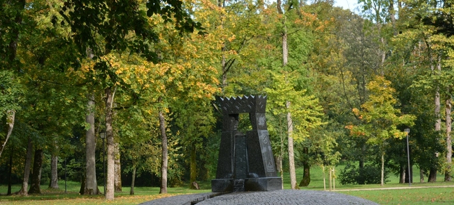 Das Denkmal für M. K. Čiurlionis 